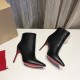 replica Christian Louboutin So Kate Booty 100MM In Black Leather UK