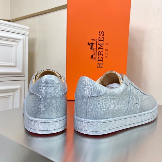Replica Hermes 2435 H635 Buddha Luxury Replica Hermes Trainers Boomerang In Silver Epsom Leather Uk - 2435 - Buddha Luxury