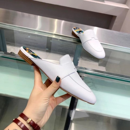 Replica Hermes 2863 H462 Buddha Luxury Replica Hermes Catena Mules In White Calfskin Uk - 2863 - Buddha Luxury
