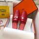 replica Hermes Trocadero Mules In Red Goatskin UK