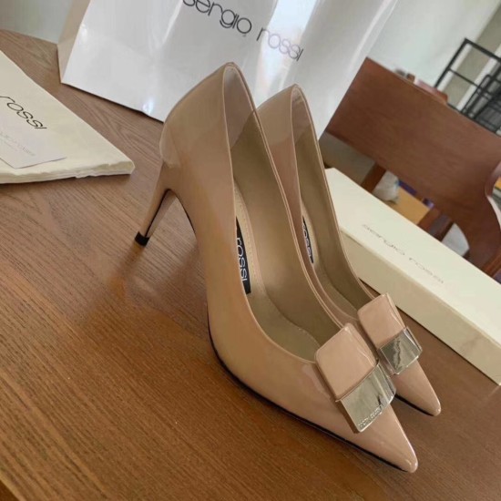 Replica Sergio Rossi SR1 Pumps 75mm In Poudre Patent UK replica Sergio Rossi SR1 Pumps 75mm In Poudre Patent UK