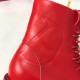 Replica Valentino Red Leather Vlogo Combat Boots Uk - 2966 - Buddha Luxury