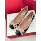 Replica Valentino Rockstud Ballerina In Black Patent Leather Uk - 2475 - Buddha Luxury