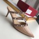 Replica Valentino Rockstud Mules 50mm In Nude Patent Calfskin UK replica Valentino Rockstud Mules 50mm In Nude Patent Calfskin UK