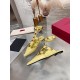 Replica Valentino 2528 V818 Buddha Luxury Replica Valentino Roman Stud Ballet Flats In Yellow Calfskin Uk - 2528 - Buddha Luxury