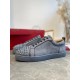 Replica Christian Louboutin 2420 CL595 Buddha Luxury Replica Christian Louboutin Trainers Louis Junior Spikes Orlato Flat Grey Uk - 2420 - Buddha Luxury