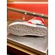 Underside rubber sole of Dolce & Gabbana Custom 2.Zero trainer showing baroque motif and logo lettering in white and red