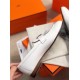 replica hermesroyal loafers in white calfksin uk