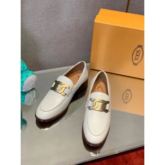 Replica Todscuoio Loafers In White Calfskin Uk - 2626 - Buddha Luxury