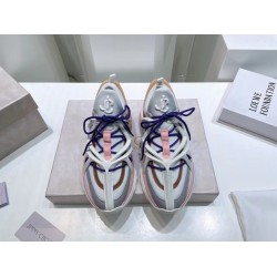Jimmy Choo Cosmos Leather Trainers In White And Pink
