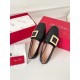 Replica Roger Vivier Soft Metal Buckle Loafers in Black Leather UK replica Roger Vivier Soft Metal Buckle Loafers in Black Leather UK