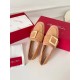 Replica Roger Vivier Soft Metal Buckle Loafers In Brown Suede UK replica Roger Vivier Soft Metal Buckle Loafers In Brown Suede UK