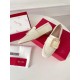 replica Roger Vivier Soft Metal Buckle Loafers in White Leather UK