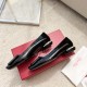 Replica Roger Vivier Strass Heel Covered Buckle Ballerinas In Black Patent Leather Uk - 2497 - Buddha Luxury