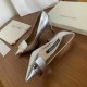 replica Sergio Rossi SR1 Pumps 75mm In Silver Lambskin UK