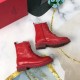 Replica Valentino Red Leather Vlogo Combat Boots Uk - 2966 - Buddha Luxury