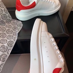 Alexander Mcqueen Trainers Oversized  With Red Suede Heel Uk