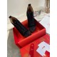 Christian Louboutin Men's Pik Pik Strass Suede High-Top Sneakers Black in red presentation box