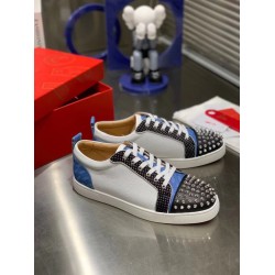 Christian Louboutin Louis Junior Spikes Orlato Low Top Trainers White Christian Louboutin Louis Junior Spikes Orlato Low Top Trainers White