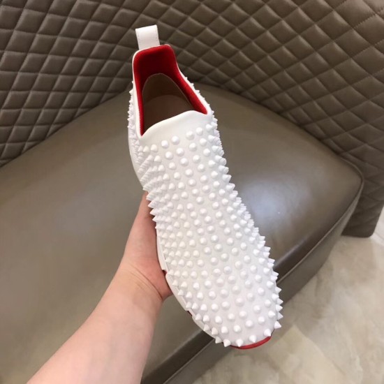 Replica Christian Louboutin Trainers Spike Sock Donna  White Uk - 2361 - Buddha Luxury