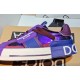 Dolce & Gabbana Purple Trainers Side Profile Detail Close-up side profile of purple Dolce & Gabbana trainers on branded box