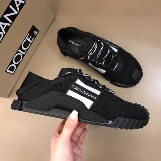 Replica Dolce Gabbana Trainers Slip-On  In Black Mesh Uk - 2304 - Buddha Luxury