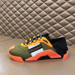 Dolce & Gabbana Dolce & Gabbana Mesh Low Top Trainers Green Orange Dolce & Gabbana Dolce & Gabbana Mesh Low Top Trainers Green Orange