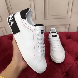Dolce & Gabbana Dolce & Gabbana Portofino White Leather Logo Trainers Leather Dolce & Gabbana Dolce & Gabbana Portofino White Leather Logo Trainers Leather