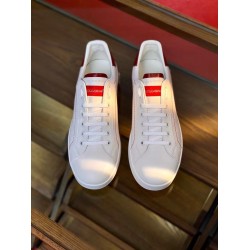 Dolce & Gabbana Dolce & Gabbana Portofino Leather Trainers In White And Red white Dolce & Gabbana Dolce & Gabbana Portofino Leather Trainers In White And Red white