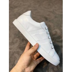 Hermes Avantage Low Top White Leather Trainers Smooth Hermes Avantage Low Top White Leather Trainers Smooth