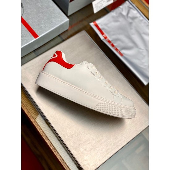 Replica Pradamacro Sneakers In White And Red Leather Uk Replica Pradamacro Sneakers In White And Red Leather Uk