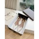 replica Alaia Le Coeur Slingback Flats in White Patent Calfskin UK