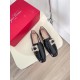 replica Roger Vivier Mini Broche Buckle Loafers in Black Patent Leather UK