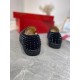 Replica Christian Louboutin 2426 CL601 Buddha Luxury Replica Christian Louboutin Trainers Roller-Boat Flat Black Uk - 2426 - Buddha Luxury