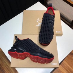 Christian Louboutin Trainers Spike Sock Donna  Noir Uk