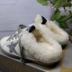 Golden Goose Super-Star Sabot Side View in white Golden Goose Super-Star Sabot white trainers side profile resting on shoe box