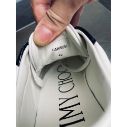 Jimmy Choo Hawaii Blue Croc Embossed Leather Trainers