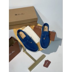 loro pianasummer charms walk loafers in blue fluorite suede leather uk loro pianasummer charms walk loafers in blue fluorite suede leather uk