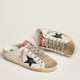 Replica Golden Goose 2457 GG778 Buddha Luxury Replica Golden Goose Trainers Super-Star Sabots With Blue Glitter Star Uk - 2457 - Buddha Luxury