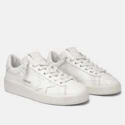 Golden Goose Purestar White Leather Trainers Low Top Sneakers