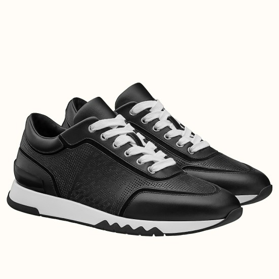 Replica Hermes 2443 H643 Buddha Luxury Replica Hermes Trainers Addict In Black Perforated Calfskin Uk - 2443 - Buddha Luxury