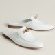 replica hermesoz mules in white calfskin uk