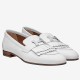 replica hermesroyal loafers in white calfksin uk
