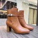 Replica Hermes Frenchie 50mm Ankle Boots In Brown Calfskin UK replica Hermes Frenchie 50mm Ankle Boots In Brown Calfskin UK