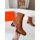 Replica Hermes Imperial 50 Ankle Boots in Brown Calfskin UK replica Hermes Imperial 50 Ankle Boots in Brown Calfskin UK