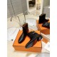 replica Hermes Neo Ankle Boots in Black Calfskin UK
