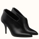 Replica Hermes Virginia Ankle Boot In Black Leather Uk - 3026 - Buddha Luxury