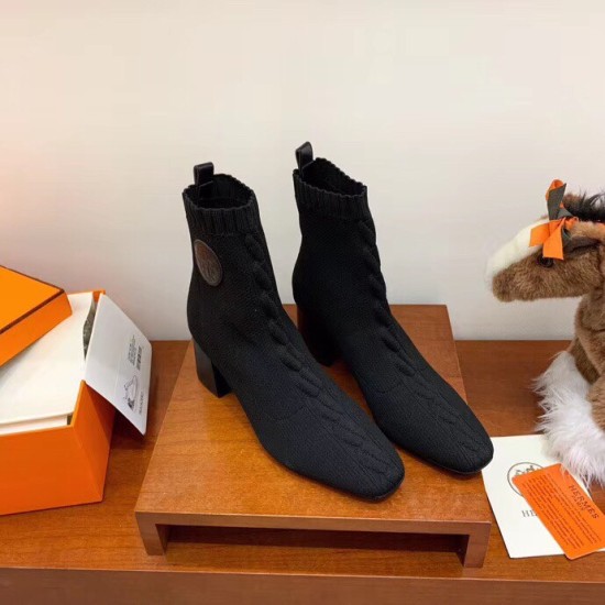 Replica Hermes Volver 60 Ankle Boot In Black Knit UK replica Hermes Volver 60 Ankle Boot In Black Knit UK