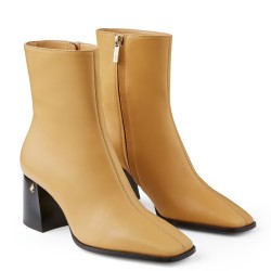 Jimmy Choo Bryelle 65Mm Ankle Boots In Beige Leather Uk