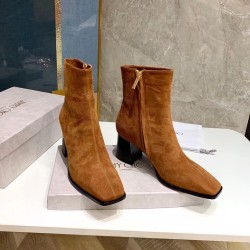Jimmy Choo Bryelle 65Mm Ankle Boots In Brown Suede Uk